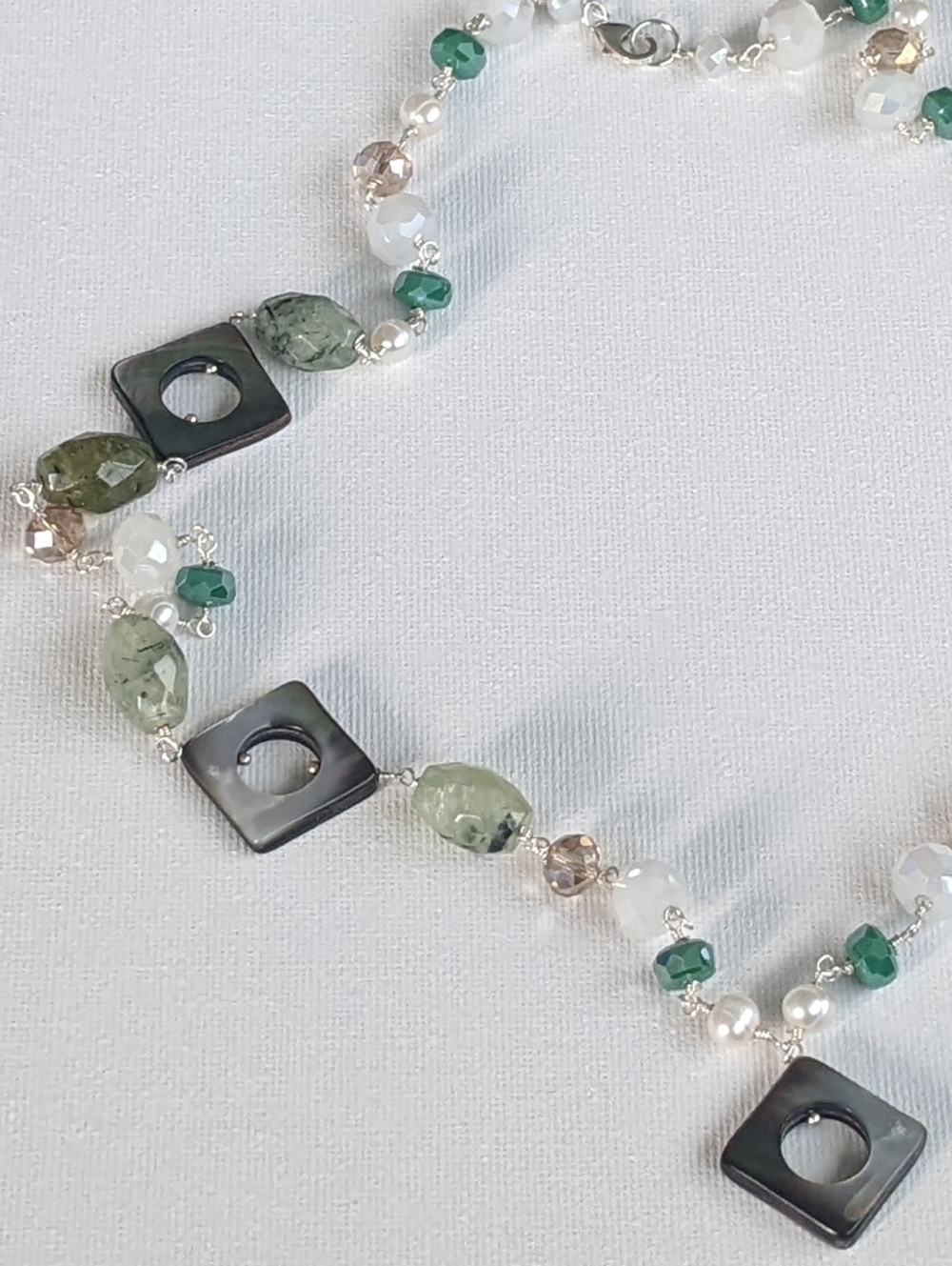 Seaside Treasures Sterling Silver and Natural Gemstone Necklace - Picture 8 of 10